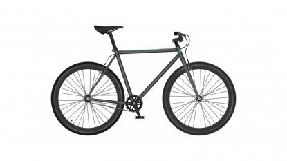 700с Велосипед Black One Urban, рама сталь 20, U-brake, черный/бирюзовый/черный